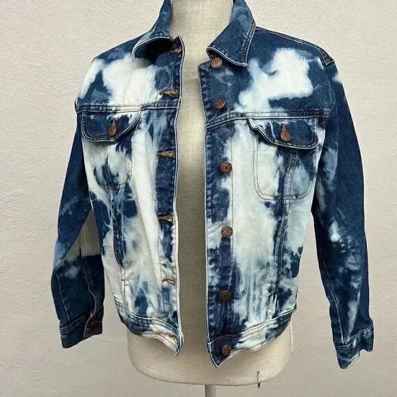 Vintage Bill Blass Bleached Denim Jacket - Picture 7 of 8